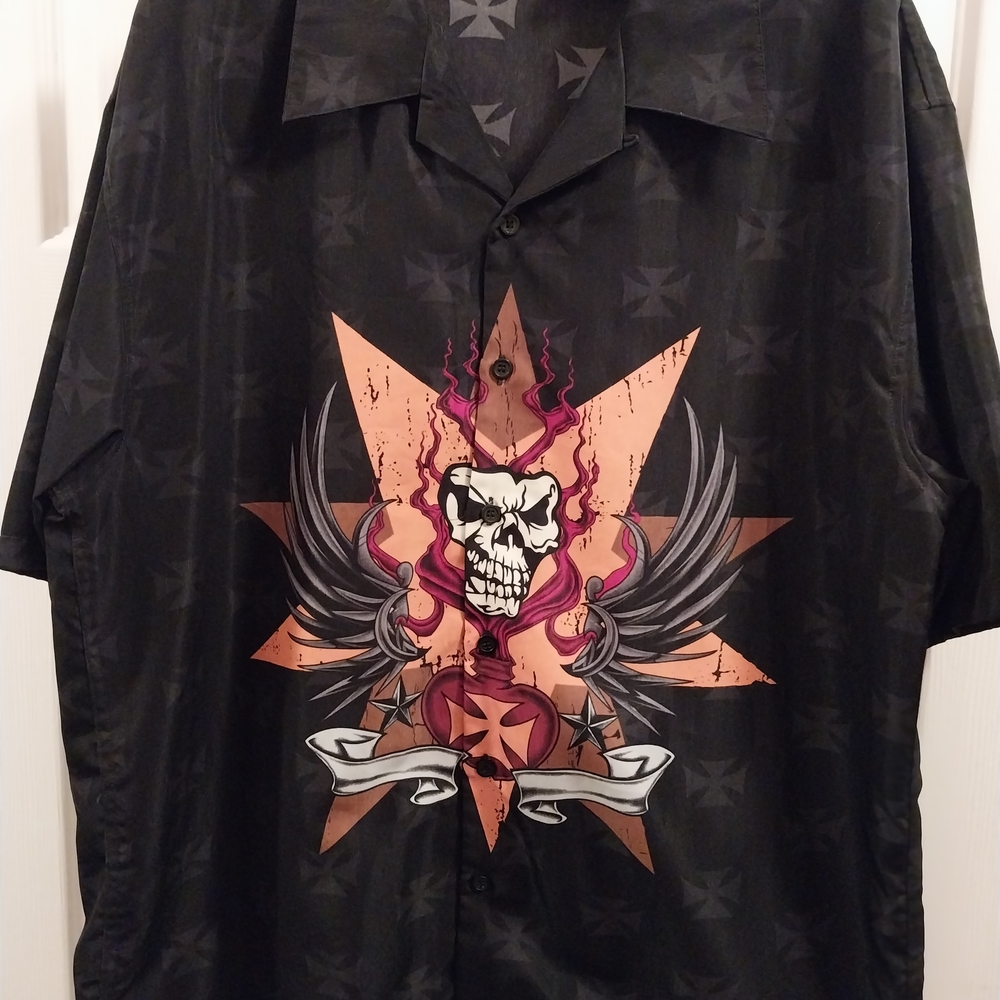 Black Graphic Men's Shirt